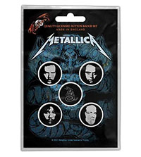 Metallica- Faces 5 Pin Set (Imported)