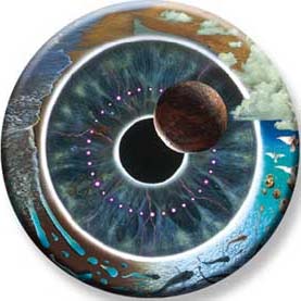 Pink Floyd- Eye Planet pin (pinX531)