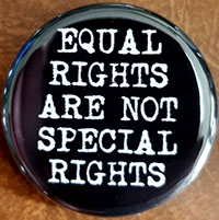 Equal Rights Are Not Special Rights pin (pin-C220)