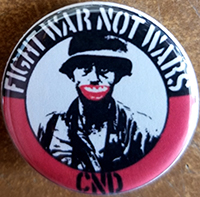 Fight War Not Wars pin (pin-C240)