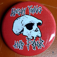 Angry Young And Poor- Crusty Skull pin (pin-C283)