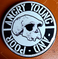 Angry Young And Poor- Skull pin (pin-C282)