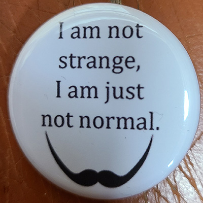 I Am Not Strange, I Am Just Not Normal pin (pin-C284)
