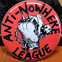 Anti Nowhere League- Fist pin (pin-C294)