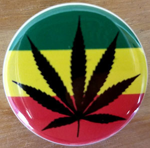 Rasta Ganja pin (pin-C37)