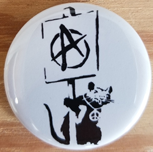 Banksy (Anarchy Rat) pin (pin-C80)