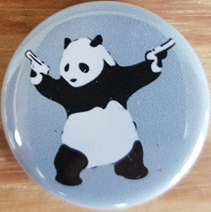 Banksy (Panda) pin (pin-C85)