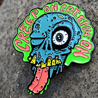 Creep On Creepin' On Zombie Enamel Pin by Graveface (MP438)