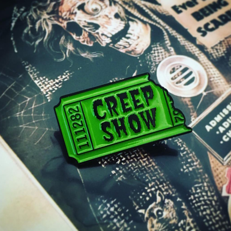 Creepshow Ripped Ticket Enamel Pin by Mood Poison (MP149)