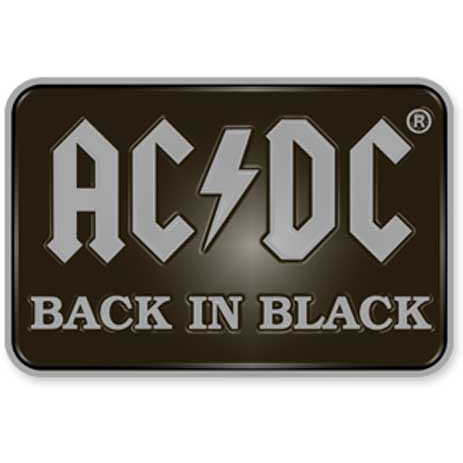 AC/DC- Back In Black Enamel Pin (mp304)