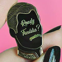 Freddie Mercury Enamel Pin by Lively Ghosts (MP432)