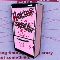 Helter Skelter Refrigerator Enamel Pin by Graveface (MP65)