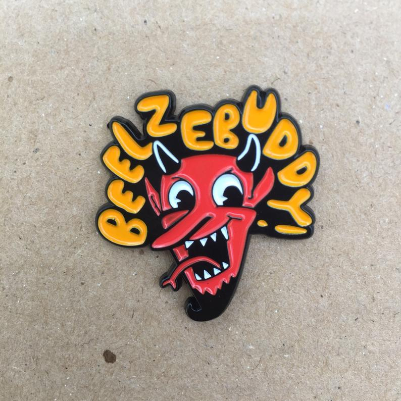 Beelzebuddy! Enamel Pin by Graveface (mp14)