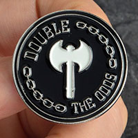 Double The Odds Enamel Pin (mp48)