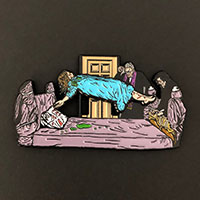 Possessed Gurrrl- Deluxe Moving Enamel Pin by Mood Poison (mp135)