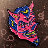 Ramirez Devil Enamel Pin by Graveface (mp310)