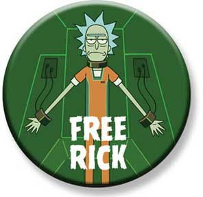Rick And Morty- Free Rick pin (pinX423)