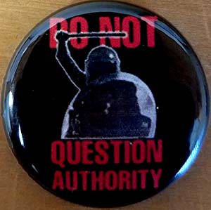 Do Not Question Authority Pin (pinZ198)