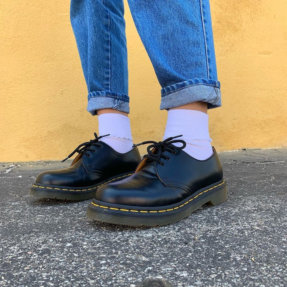 3 Eye Black Smooth Shoe by Dr. Martens - Dr. Martens Shoes & Boots