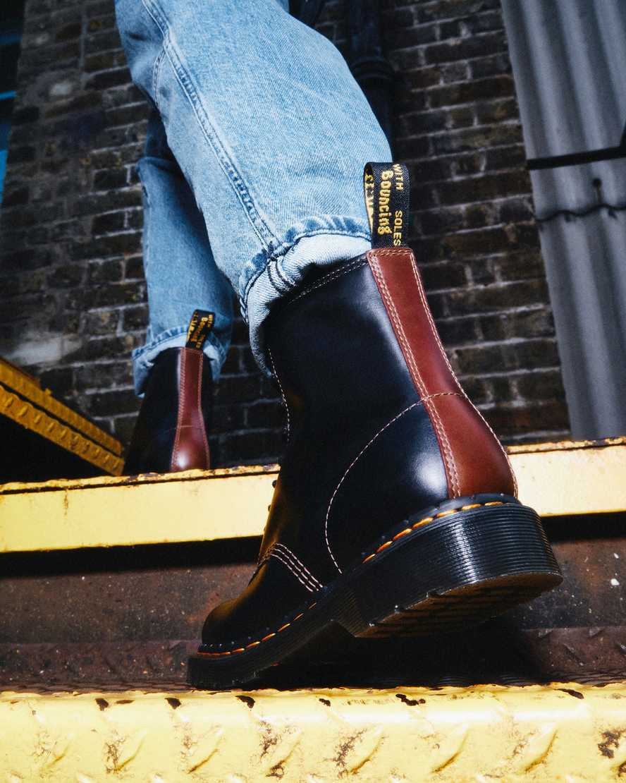 8 Eye Black & Brown Abruzzo Boots by Dr. Martens (Sale price!)