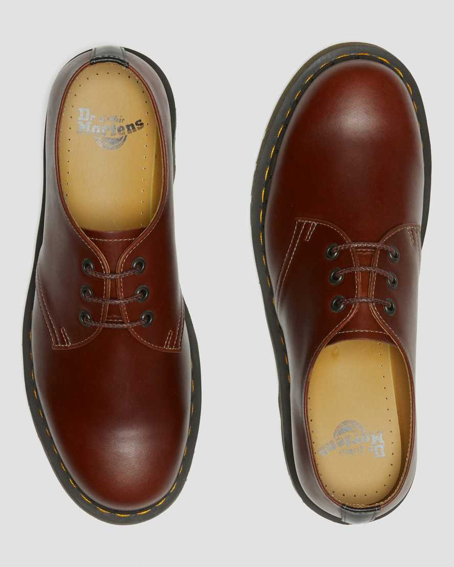3 Eye Brown & Black Abruzzo Shoe by Dr. Martens