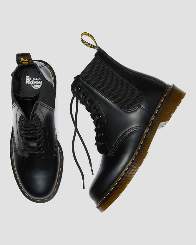 8 Harper Boots Black Smooth by Dr. Martens price!)