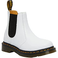 Chelsea Boots in White Softy Leather by Dr. Martens
