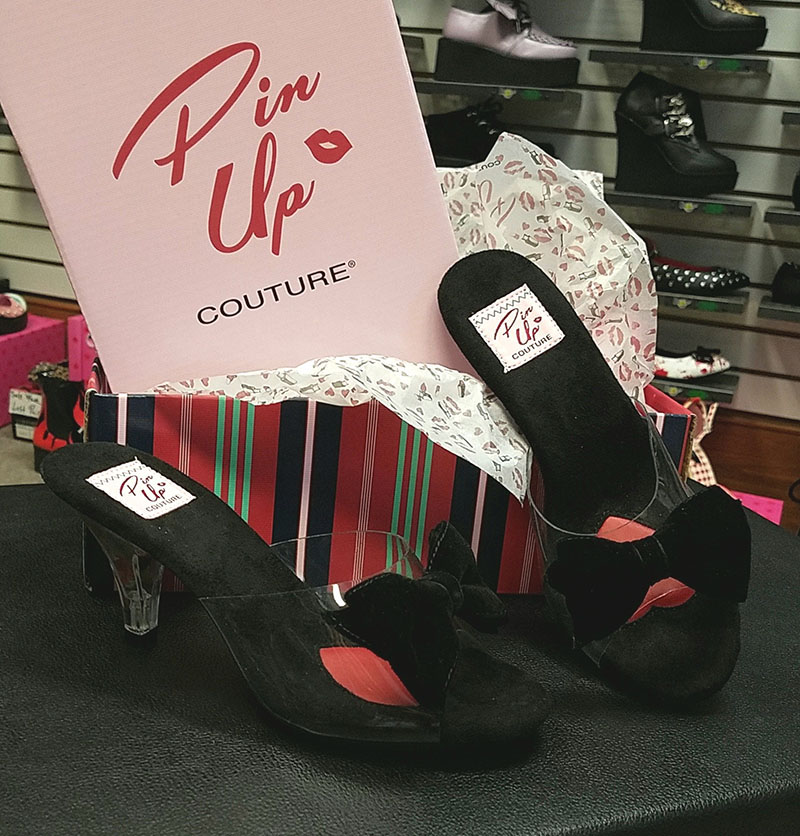 Belle Bow Platform Slide by Pin Up Couture / Demonia -  SALE 