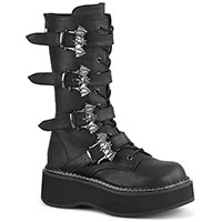 Emily 322 Platform 4 Bat Buckle Calf High Boot by Demonia Footwear - sz 12 only