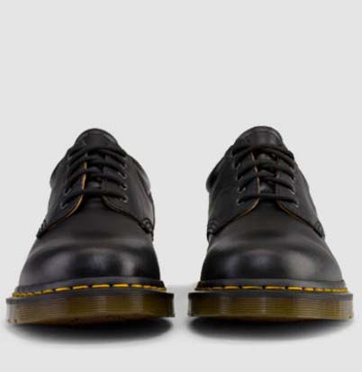 5 Eye Padded Gibson by Dr. Martens- Black Nappa