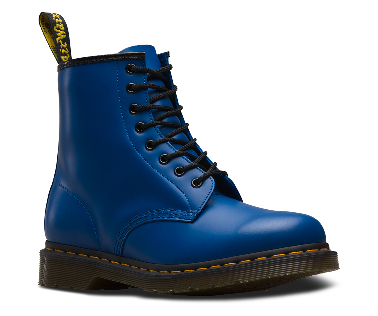 8 Eye Blue Smooth Dr Martens Boots