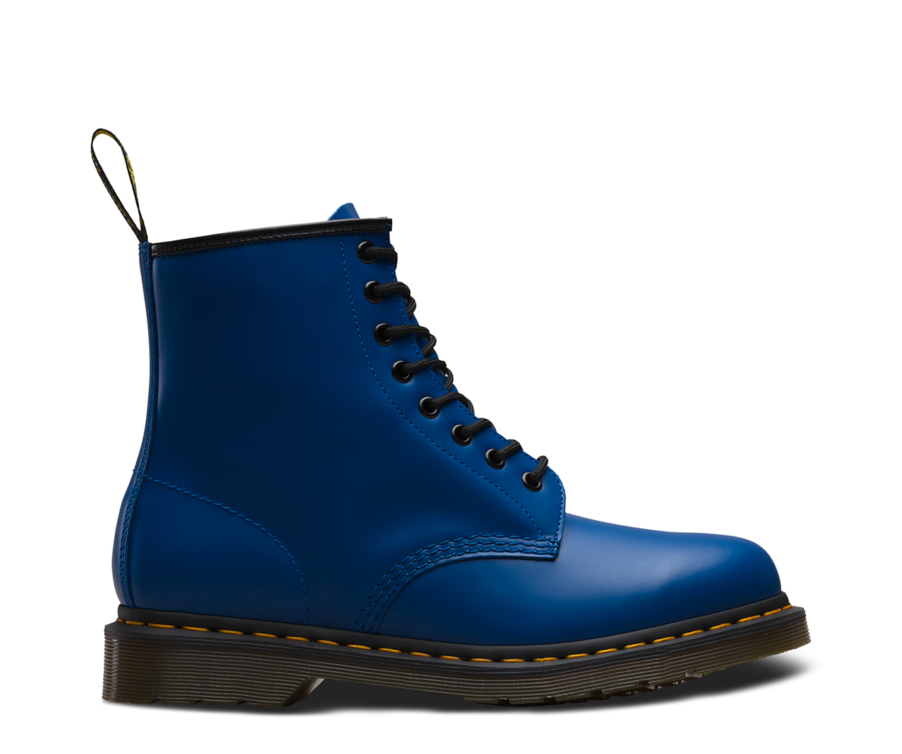 8 Eye Blue Smooth Dr Martens Boots