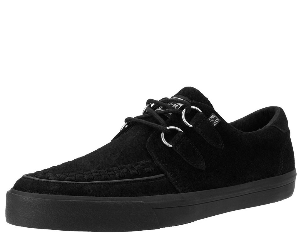 Black Suede VLK creeper style sneaker by Tred Air UK