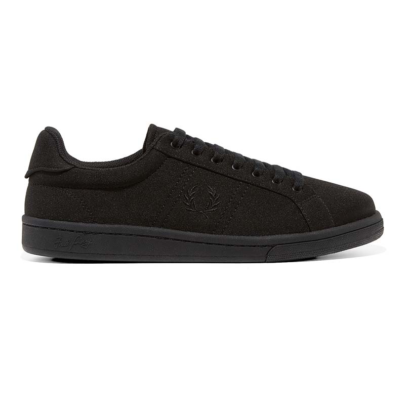 Tricot Sneaker in BLACK by Fred Perry - SALE UK 11/US 12 only
