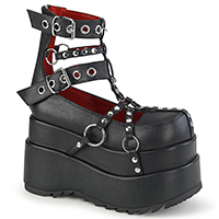 Bear 28 Caged Platform Bootie by Demonia Footwear - in black