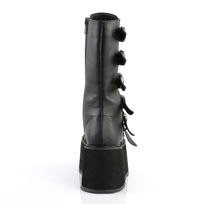 Damned 225 Mid Calf Buckle Platform Boot by Demonia Footwear (Vegan) sz 11 & 12 only