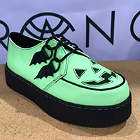 Krypt Halloween Limited Edition Creepers by Strange Cvlt - in Glow in the Dark - SALE sz 9 only