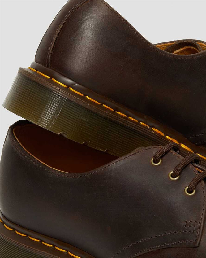 3 Eye Brown Crazy Horse Shoe by Dr. Martens