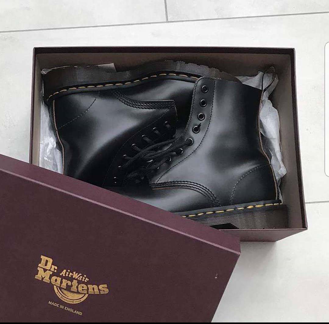 8 Eye Black Boots by Dr. Martens (MADE IN ENGLAND!)