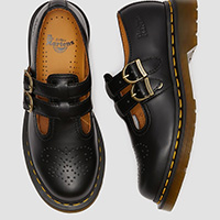 Twin Strap Mary Jane in Black Smooth by Dr. Martens (Sale price!)