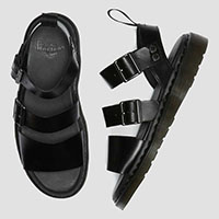 Gryphon Brando Black Leather Gladiator Sandals by Dr. Martens (Sale price!)
