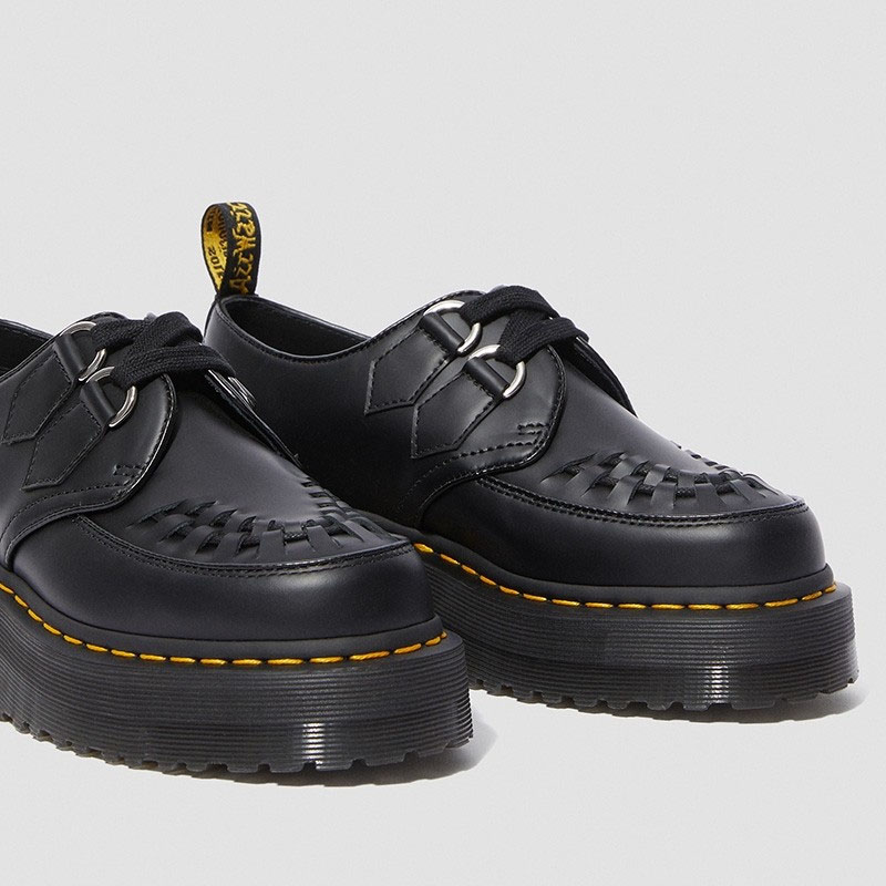 Sidney Creeper in Black Leather by Dr. Martens