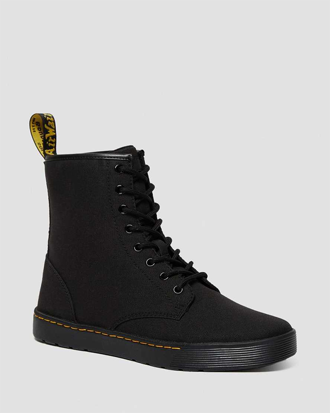 cairo canvas lace up boots