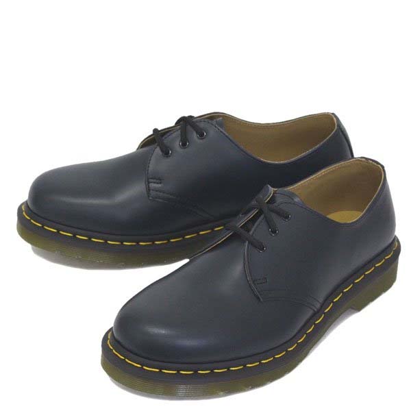 3 Eye Navy Smooth Shoe by Dr. Martens (Sale price!)