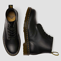 6 Eye Black Smooth Boots by Dr. Martens - SALE UK 9 only - US Men's 10/ Women's 11