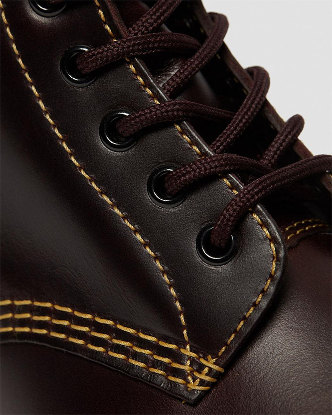 8 Eye Pascal Atlas Oxblood With Yellow Stitching Boots by Dr. Martens (Sale price!)
