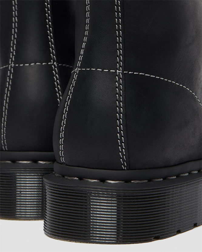 8 Eye Pascal Zipper Boot in Black by Dr. Martens (Sale price!)