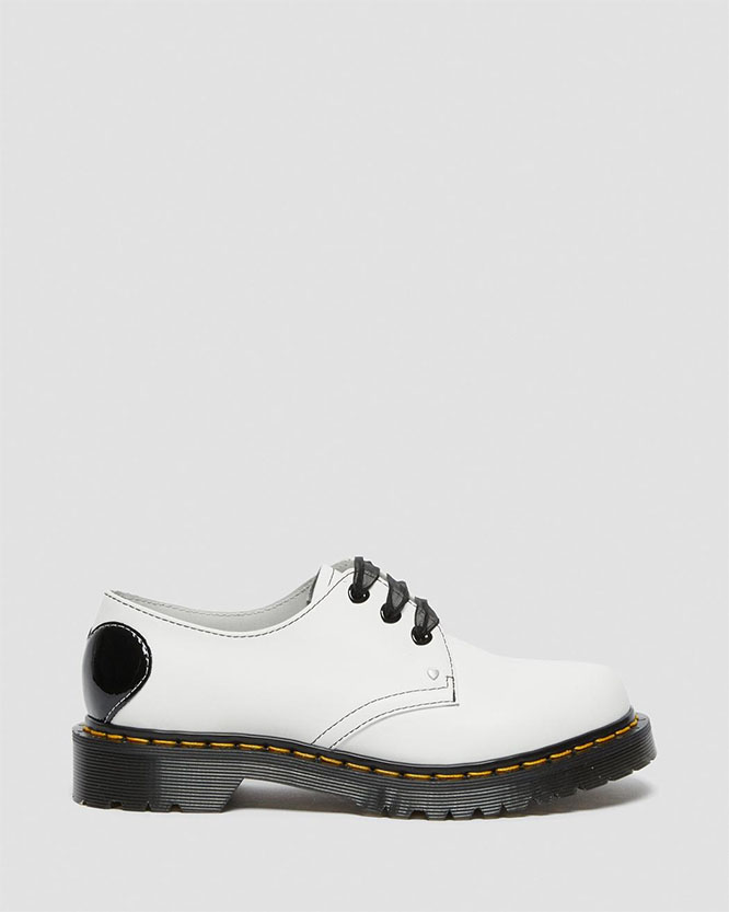 3 Eye Heart Shoe in White by Dr. Martens (Sale price!)