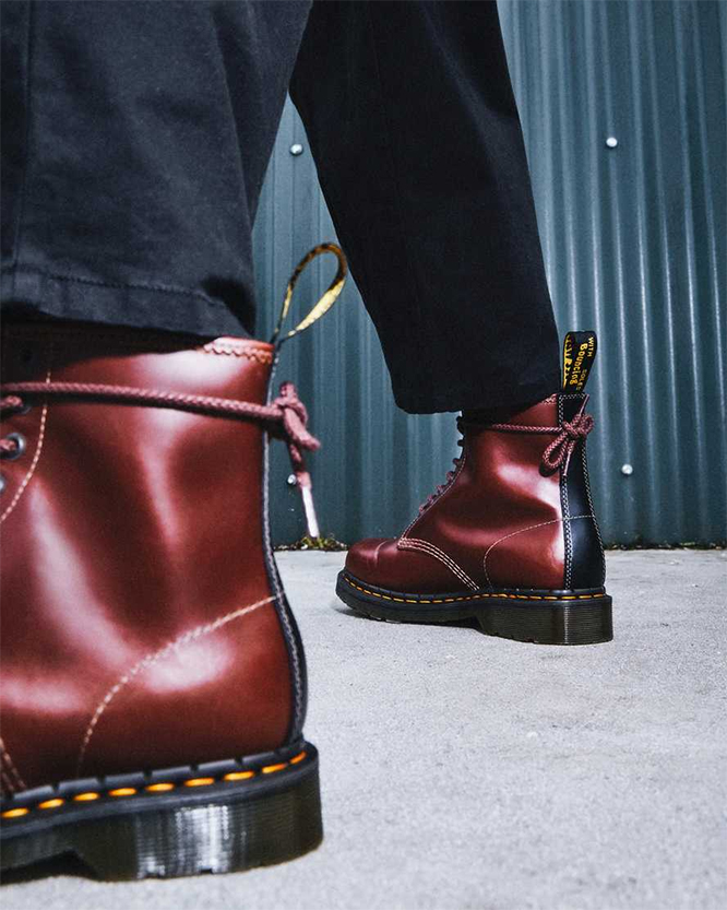 8 Eye Brown & Black Abruzzo Boots by Dr. Martens (Sale price!)