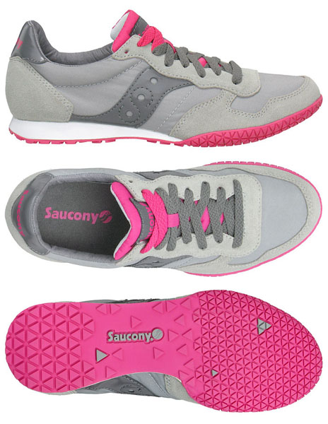 Womens Bullet by Saucony- Grey/Pink (Sale price!)